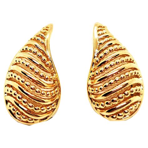 hermes earrings gold|authentic hermes earrings for sale.